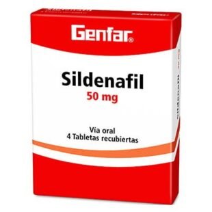 SILDENAFIL 50 MG 4 TABLETAS GF