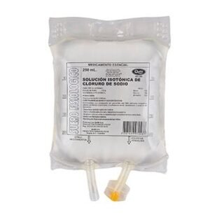 SUERO FISIOLOGICO QUIBI BOLSA 250 ML