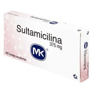 SULTAMICILINA 375 MG 10 TABLETAS MK