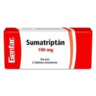SUMATRIPTAN 100 MG 2 TABLETAS GF