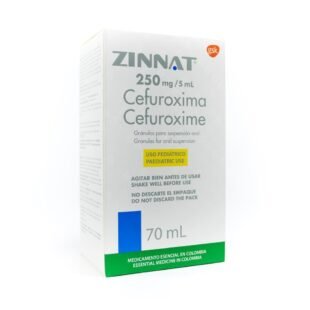 ZINNAT 250 MG SUSP.70 ML (3%+)(A)(PAE)