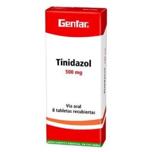 TINIDAZOL 500 MG 8 TABLETAS GF