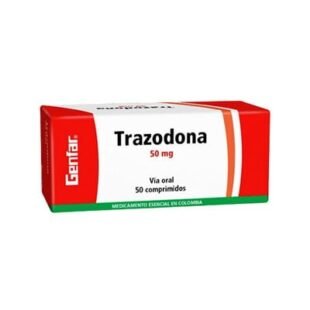 TRAZODONA 50 MG 50 TABLETAS GF