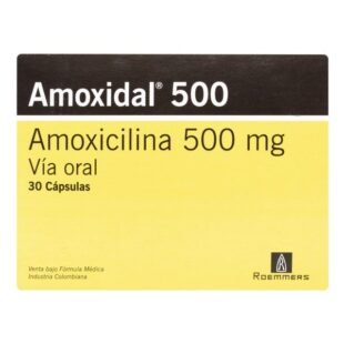 AMOXIDAL 500 MG 30 CAPSULAS(PAE)