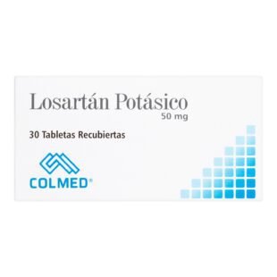 LOSARTAN 50 MG 30 TABLETAS COLMED
