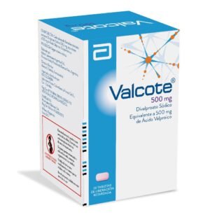 Valcote Valproato Sodio 500 mg Caja x 30 Tabletas