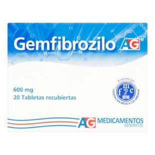 GEMFIBROZILO 600 MG 20 TABLETAS AG