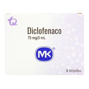 DICLOFENACO 75 MG/3ML 5 AMPOLLAS MK