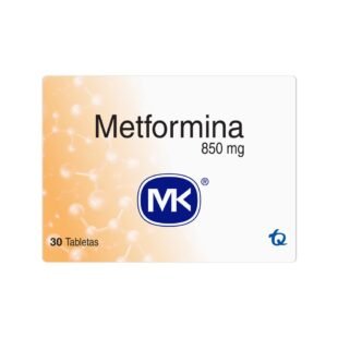 METFORMINA 850 MG 30 TABLETAS MK