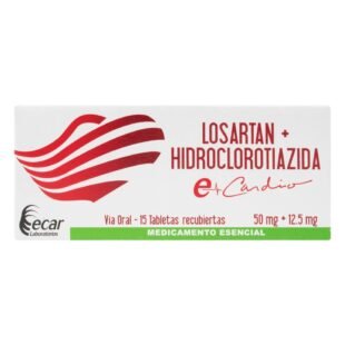 LOSARTAN 50 MG+HCT 12.5 MG 15 TBS EC