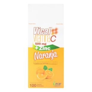 VICAL VITAMINA C 500MG+ZINC NAR. 100 TBS