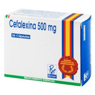 CEFALEXINA 500 MG 24 CAPSULAS RC