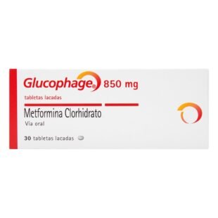 GLUCOPHAGE 850 MG 30 TABLETAS (3%+)(PAE)