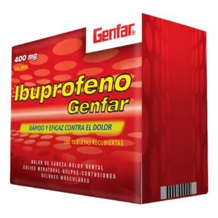 IBUPROFENO 400 MG 100 TABLETAS GF