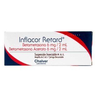 INFLACOR RETARD 6+6 MG 2 ML AMPOLLA