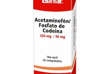 ACETAMINOFEN+CODEINA 325/30MG 30 TBS GF