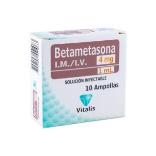 BETAMETASONA 4 MG/1 ML 10 AMPOLLAS VT