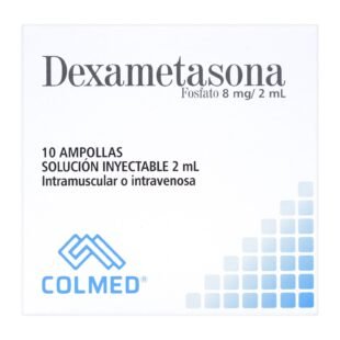DEXAMETASONA 8 MG 2 ML 10 AMPOLLAS PC