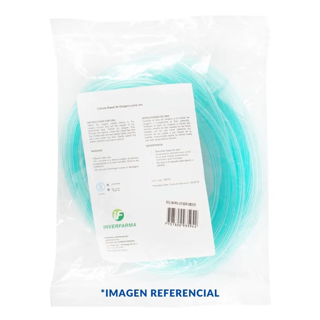 CANULA NASAL X 2 METROS PEDIATRICA INVERFARMA