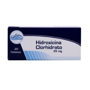 HIDROXICINA 25 MG 20 TABLETAS FC