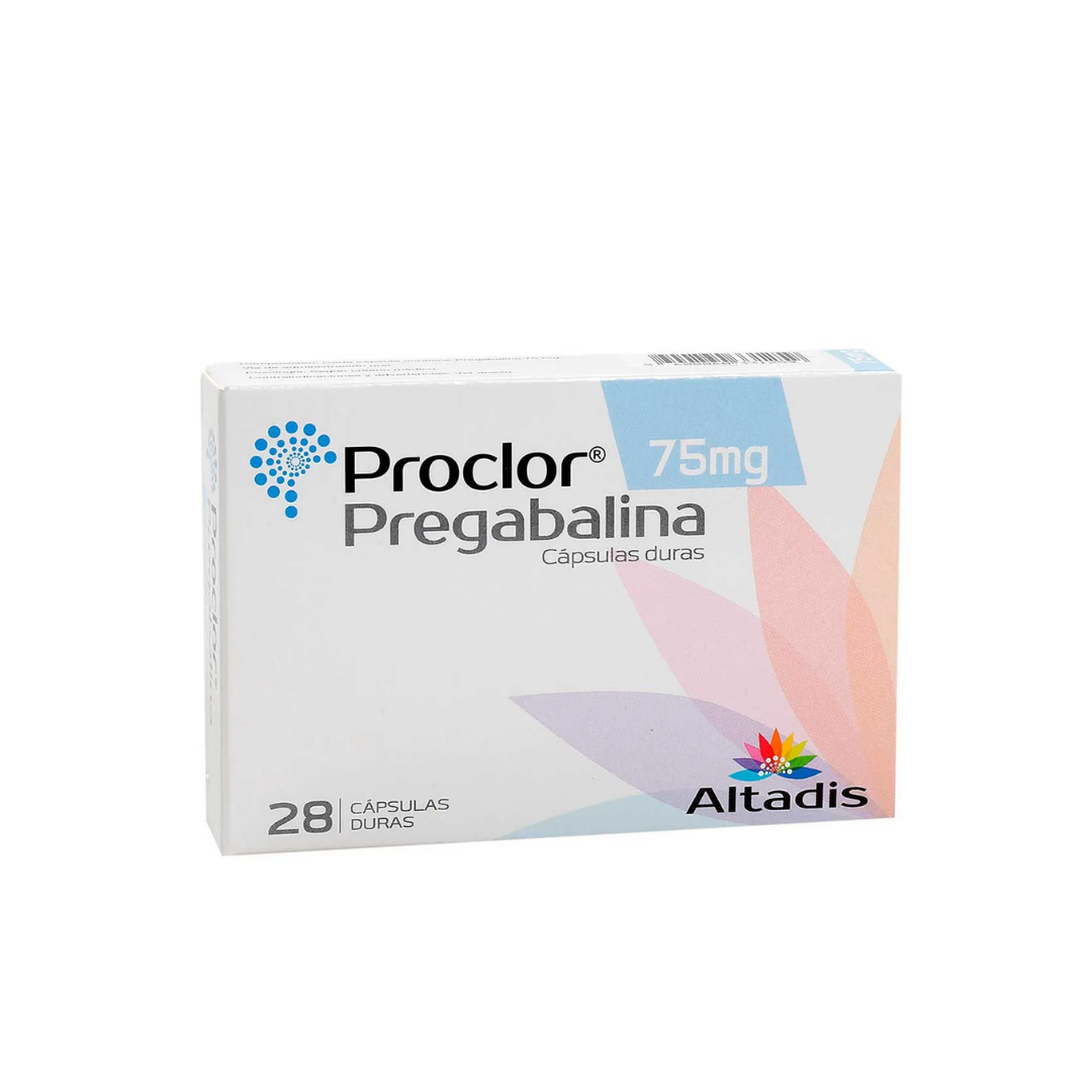 PROCLOR 75 MG 28 CAP.DURA PREGABALINA