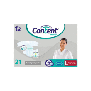 PAÑAL CONTENT TALLA L 21 PAÑALES