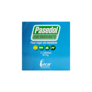 PASEDOL 50 MG 12 TBS DIMENHIDRINATO