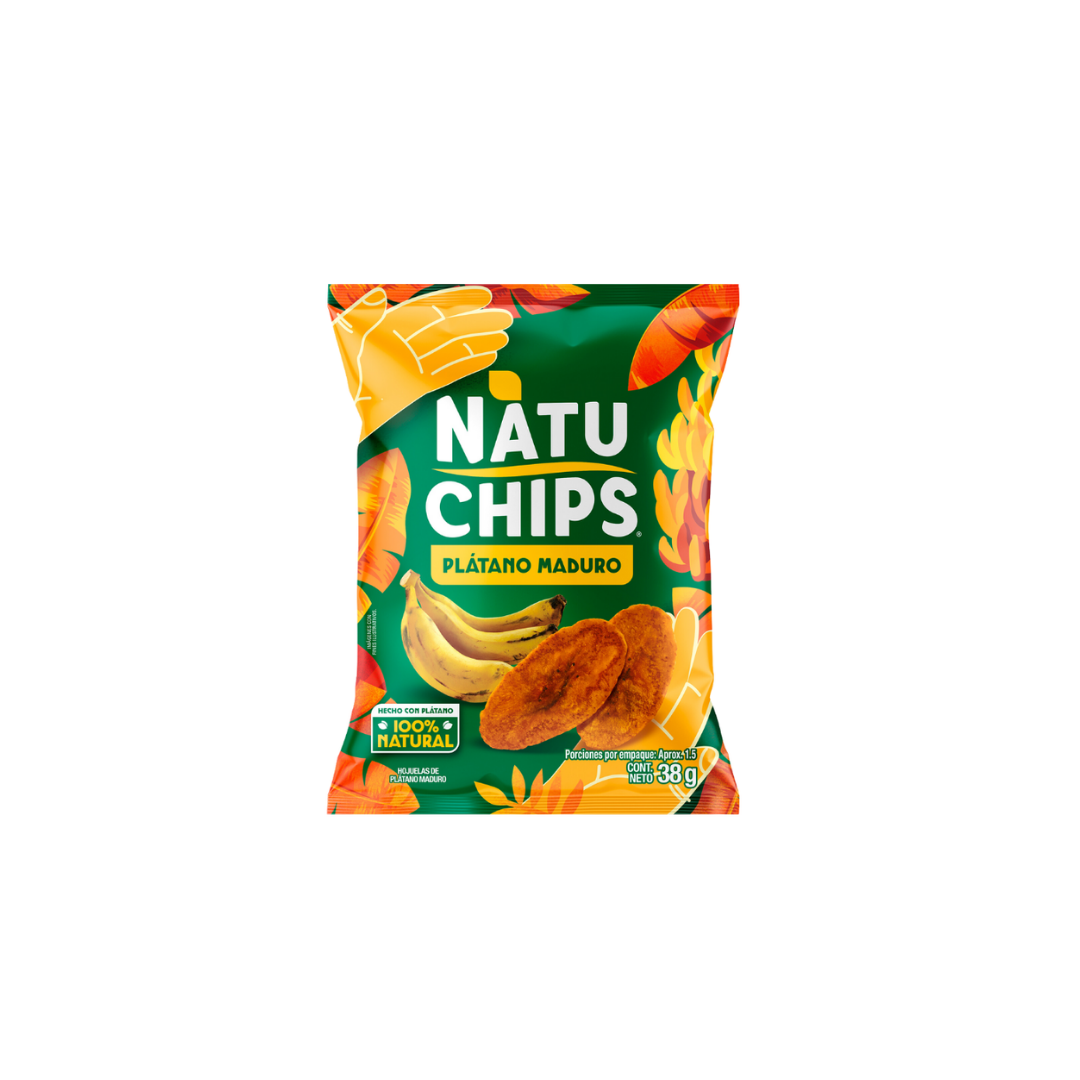 NATUCHIPS PLATANO MADURO 38GX84X1