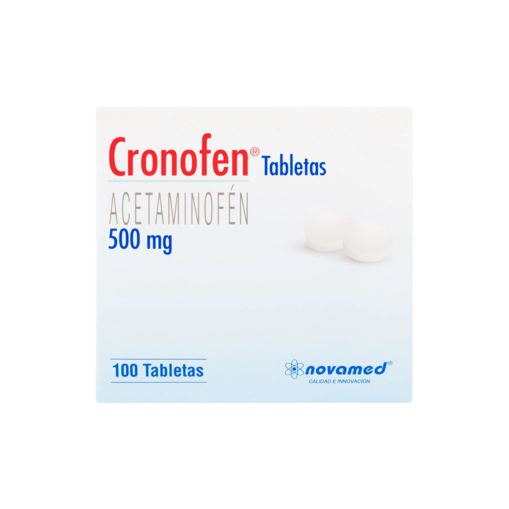 ACETAMINOFEN CRONOFEN 500 MG 100 TBS