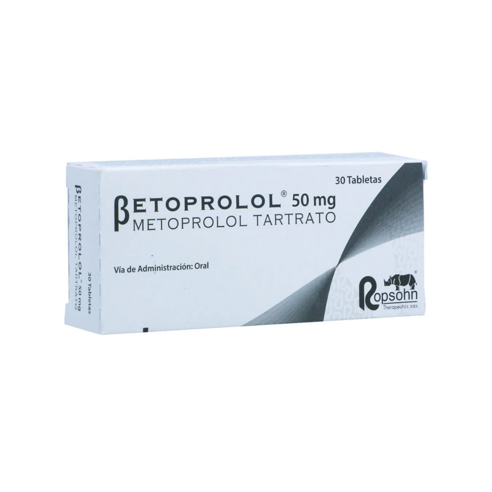 BETOPROLOL 50 MG X 30 TABLETAS (M)12180 METOPROLOL