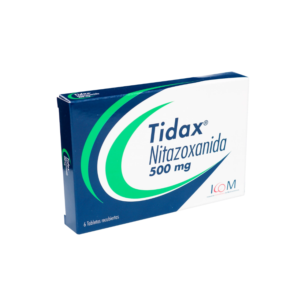 TIDAX 500 MG X 6 TABLETAS ICOM NITAZOXANIDA (ZZ)