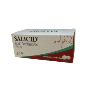 SALICID 100 MG 100 TBS ICOM ACIDO ACETILSALICILICO (Z)
