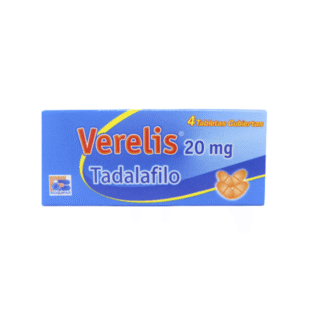 VERELIS 20MG X 4 TAB BIOQUIFAR TADALAFILO (Z)