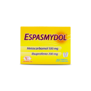 ESPASMYDOL 20TAB METOCARBAMOL IBUPROFENO BIOQUIFAR (Z)