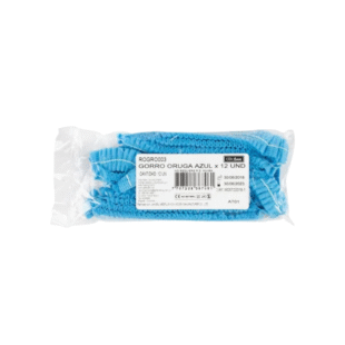 GORRO TIPO ORUGA ALFA AZUL 12 UND