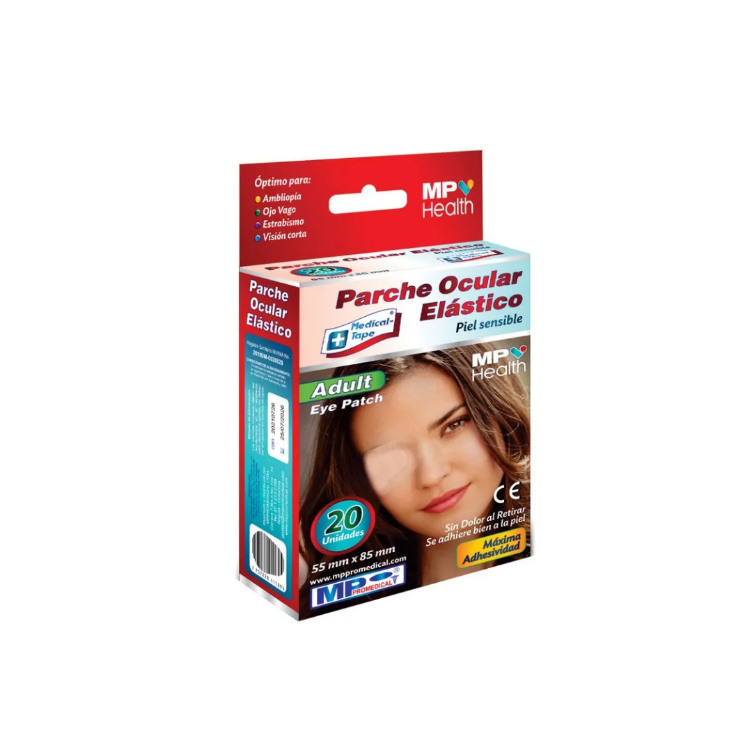 PARCHE OCULAR ELASTICO 55MM X 85 MM 20 UND PROMEDICAL