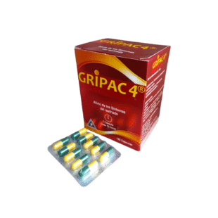 GRIPAC 4 100 CAPSULAS TRIDEX ACETAMINOFEN CAF FENILIFRINA CETIRIZINA (ZZ)