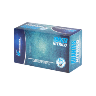 GUANTE NITRILO AZUL T.M CJ 100 UDS INVER