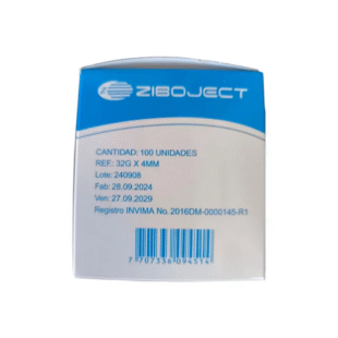 AGUJA HIPODERMICA 32G X 4MM MESOTERAPIA ZIBOJECT