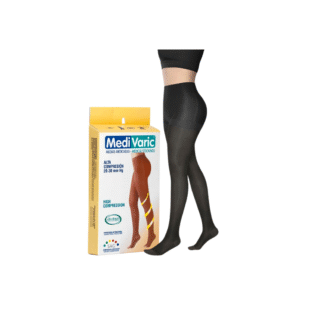 MEDIAS MEDIVA 20 - 30 CADERA OPACA NEGRO TALLA L