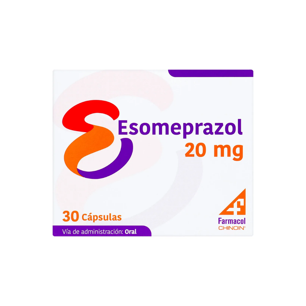 ESOMEPRAZOL 20 MG 30 CAPSULAS FARMACOL