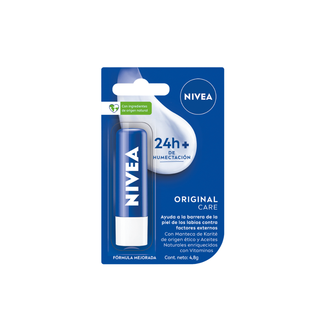 PROT.LABIAL NIVEA ORIGINAL CARE 4.8 GR