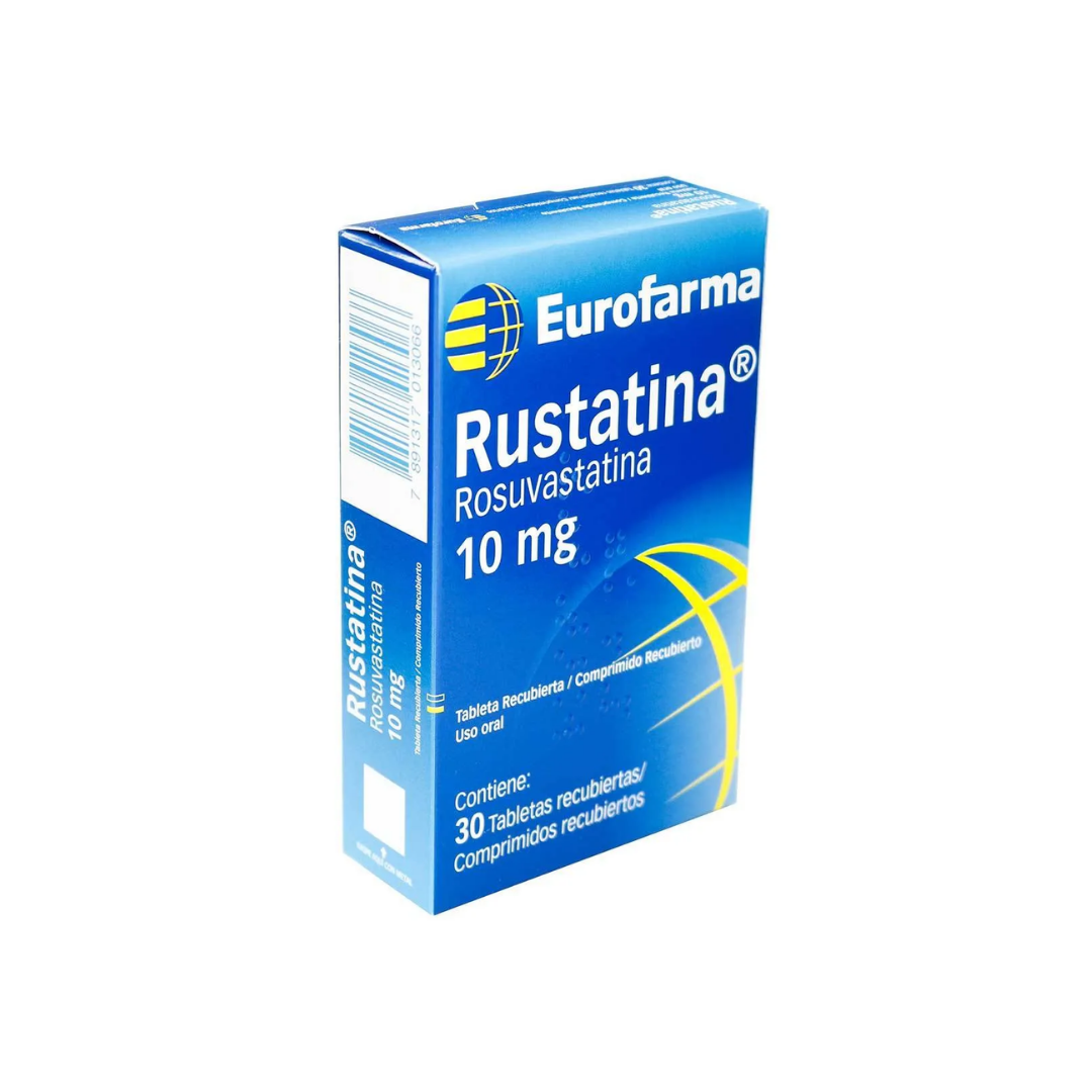 RUSTATINA 10 MG 30 TBS ROSUVASTATINA EUROFARMA