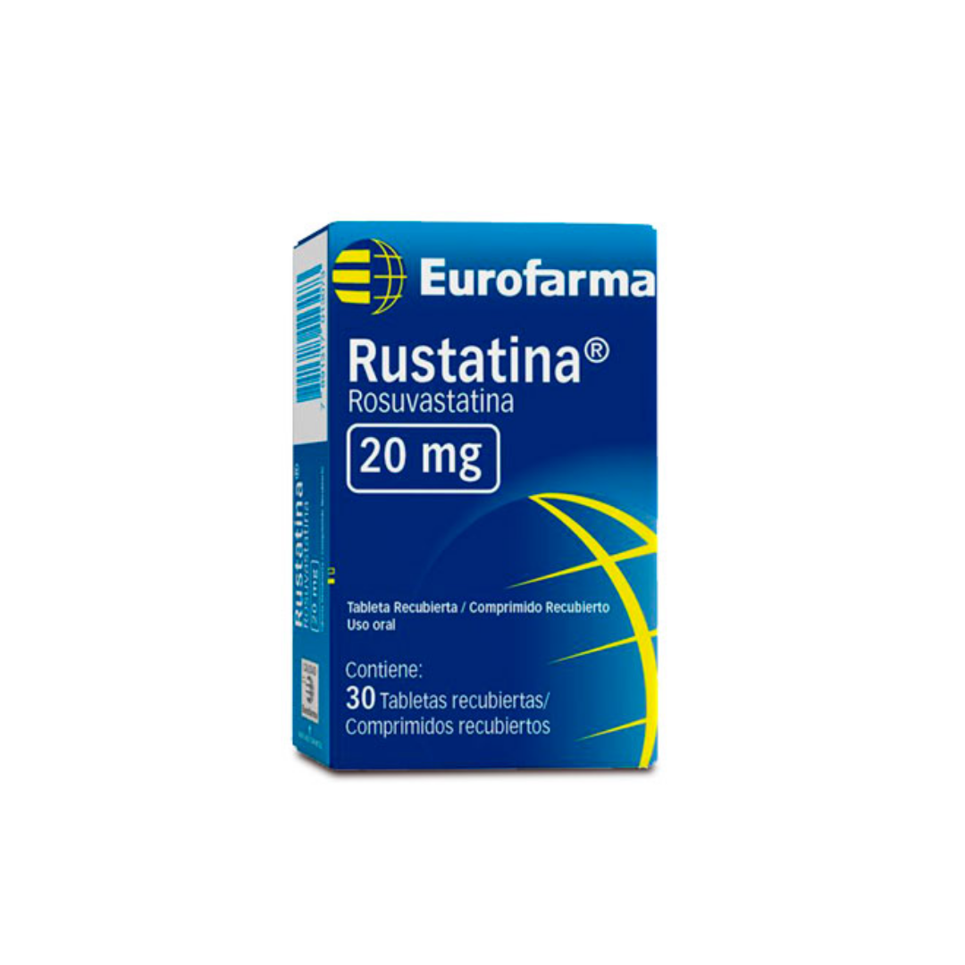 RUSTATINA 20 MG 30 TBS ROSUVASTATINA EUROFARMA