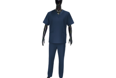 UNIFORME CUELLO V TEXTILIA AZUL TALLA L