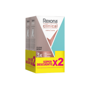 2 DTE.REXONA CLINICAL CLEAN SCENT 48 GR