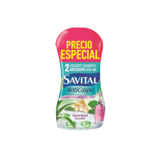 2 CHA.SAVITAL ANTICASPA TE Y SEDA 510 ML