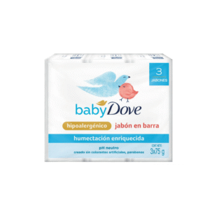 3 JABONES DOVE BABY HUMECTACI.ENRI.75 GR