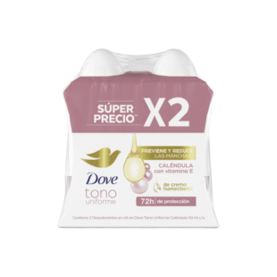 2 DTE.DOVE ROLLON TONO UNIF.CAL.50ML P.E