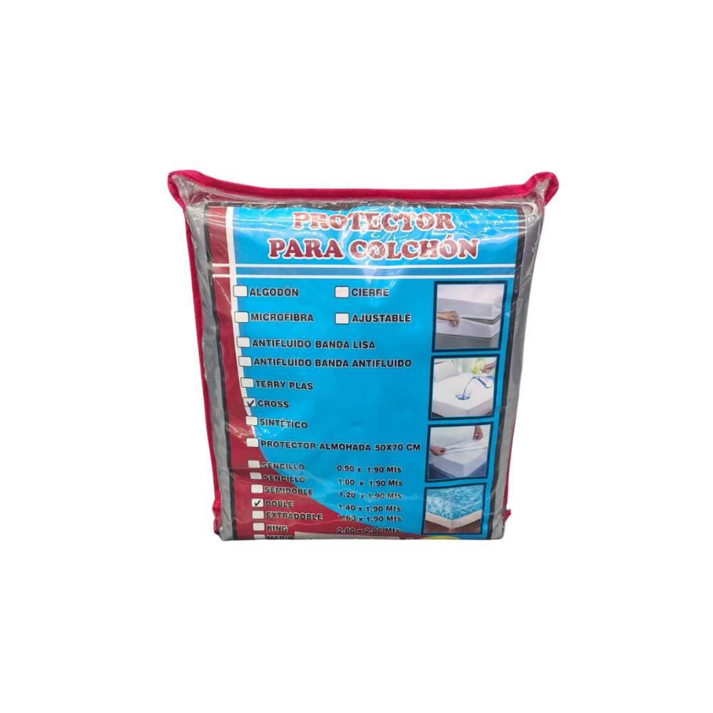 PROTECTOR COLCHON CROSS AJUS 1.60X1.90X25 S/ALM